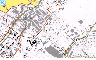 Extrait du Plan des données de base, Estavayer-le-Lac