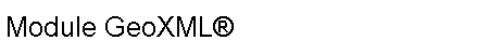 Module GeoXML